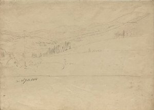 Vista desde las Montañas Gigantes de Caspar David Friedrich
